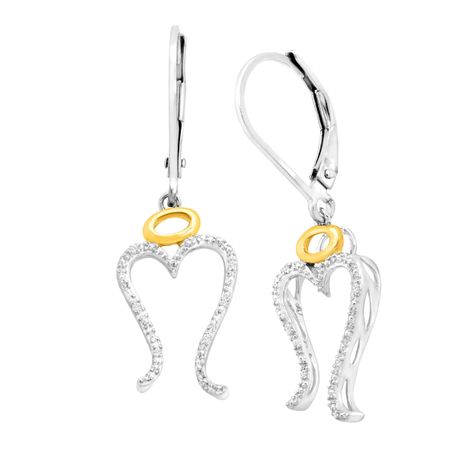 Miracle Drop Earrings with Diamonds