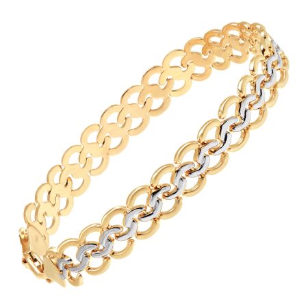 Interlocking Circles Chain Bracelet