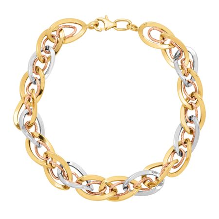 Interlocking Oval Link Bracelet