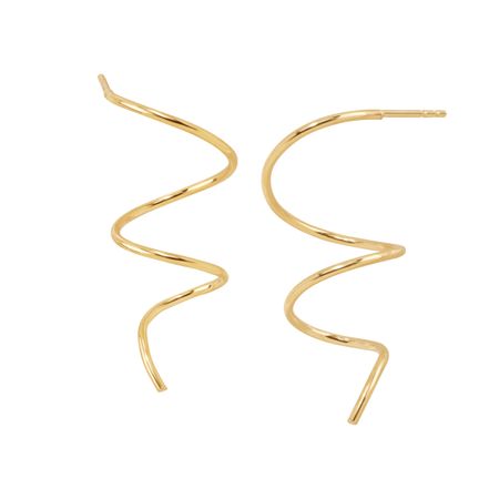 Spiral Mirror Earrings