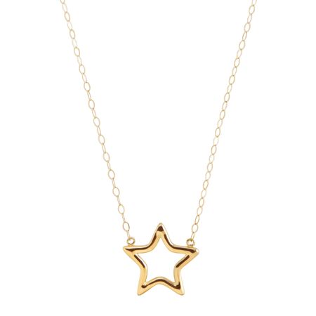 Small Open Star Necklace