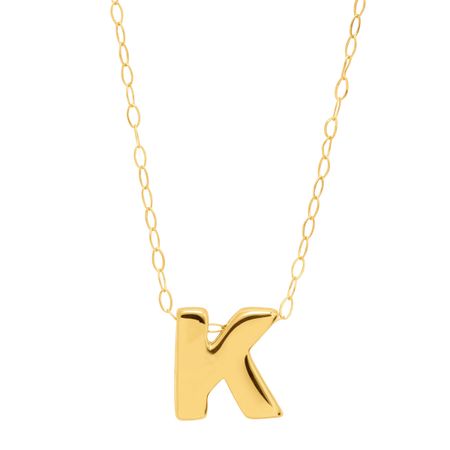 Teeny Tiny 'K' Initial Pendant
