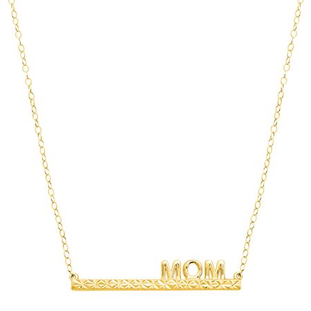 'Mom' Bar Necklace