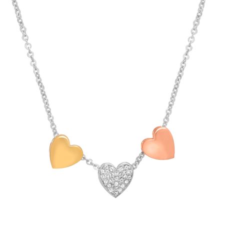 Heart Necklace with Swarovski Crystals