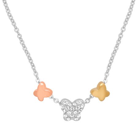 Butterfly Necklace with Swarovski Crystals