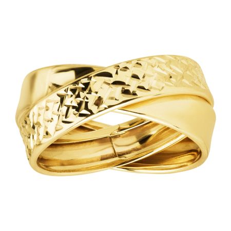 Crisscross Double Band Ring