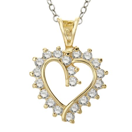 Heart Pendant with Cubic Zirconia