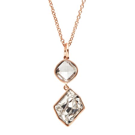 Organic Shapes Pendant with Swarovski Crystals