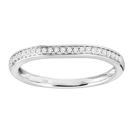 1/10 ct Diamond Wedding Band Ring
