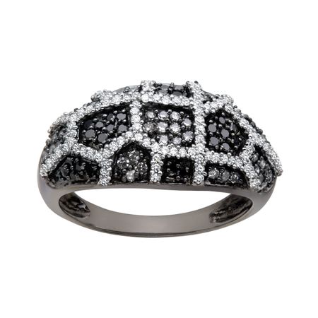 5/8 ct Black & White Diamond Ring