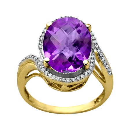 Oval Amethyst Ring