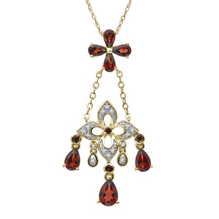 Garnet Chandelier Pendant