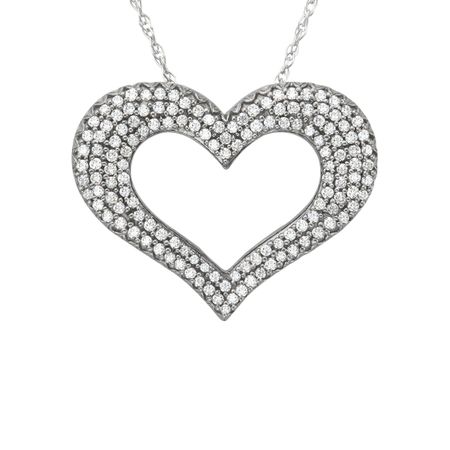 1/2 ct Diamond Heart Pendant