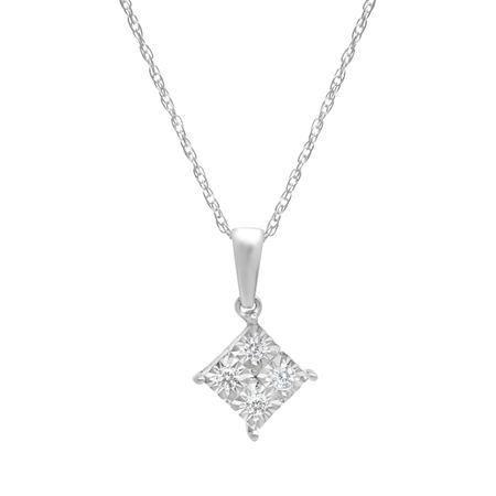 Tile Pendant with Diamonds