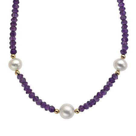 Amethyst & Pearl Necklace
