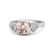 Cushion-Cut Hurricane Ring with Trillion-Cut Accents