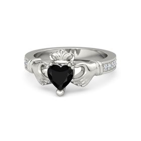 Black Onyx Engagement Rings Gemvara Claddagh Ring