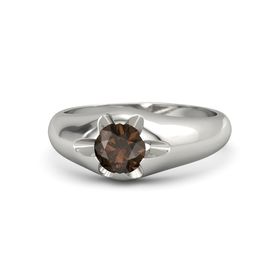 Gem Stone King 1.73 Ct Brown Smoky Quartz 18K Yellow Gold Plated Silver Mens Ring Gem Stone King 1.73 Ct Brown Smoky Quartz 18K Yellow Gold Plated Silver Mens Ring