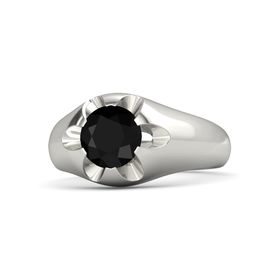 Men S White Gold Black Onyx Rings White Gold Black Onyx Rings For Men Gemvara