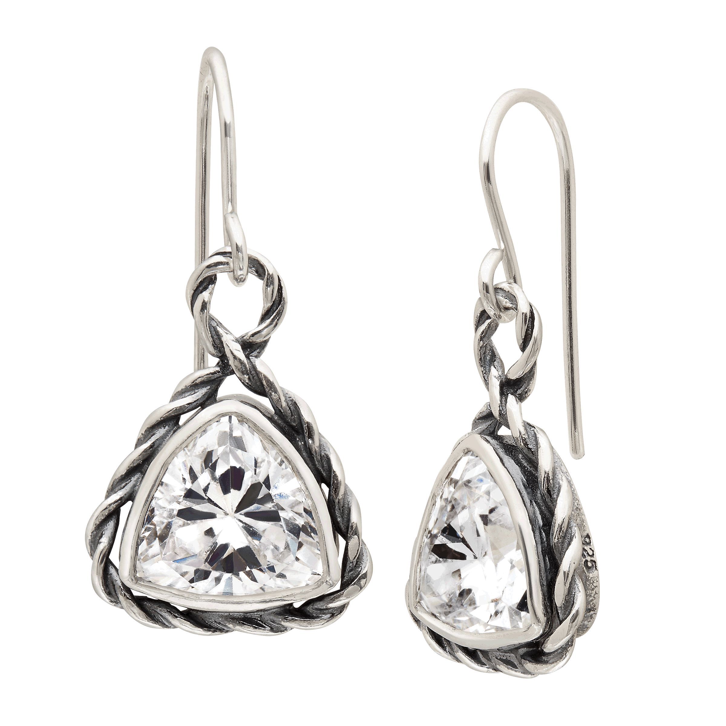 silpada cubic zirconia earrings