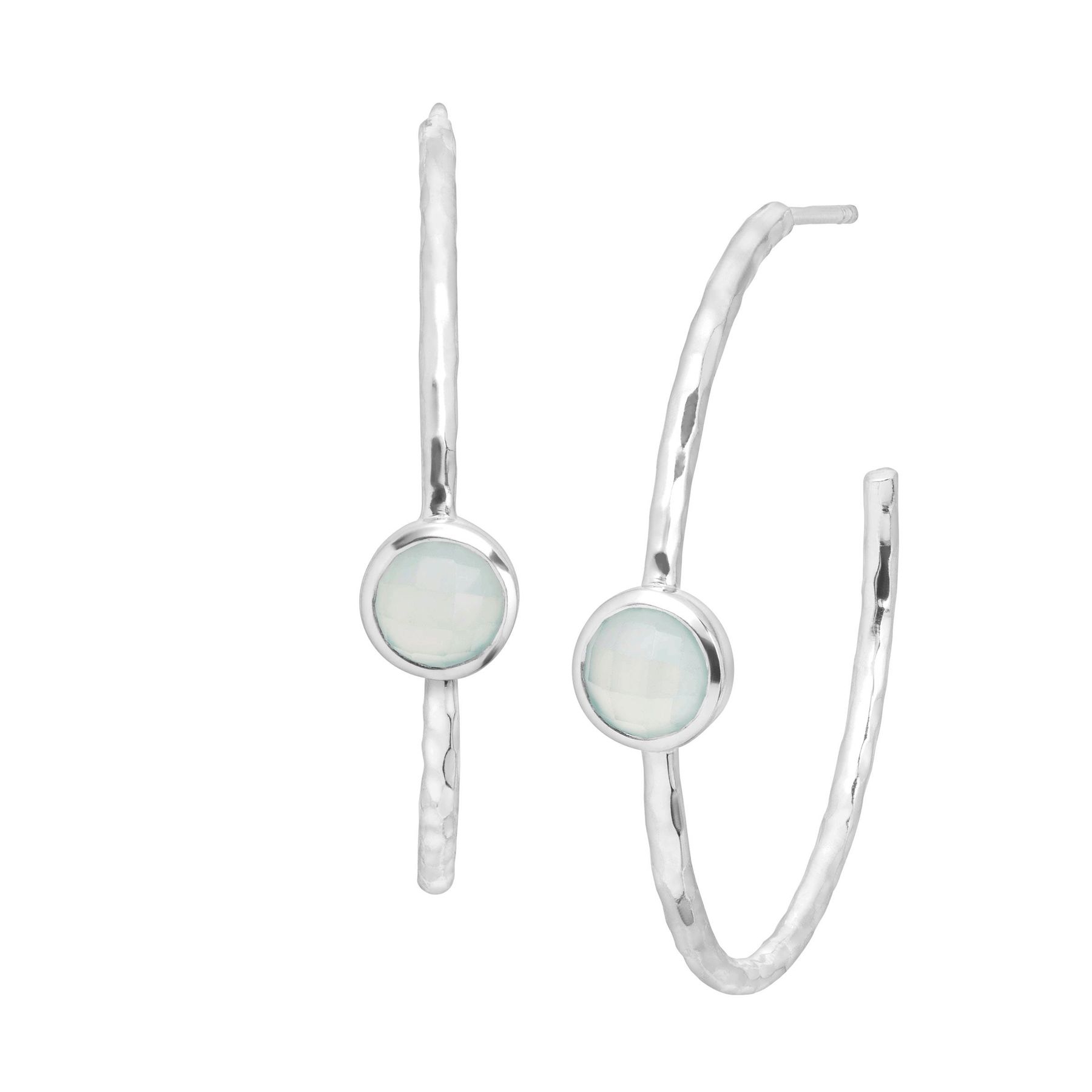 Silpada Something Blue 1 4 Ct Natural Aquamarine Hoop Earrings Something Blue Earrings