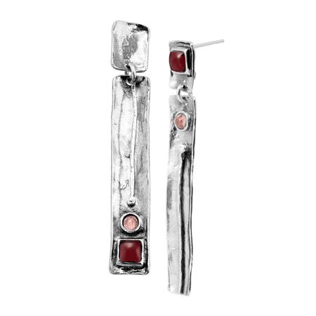 Garnet Earrings Nature Cherry Ruby