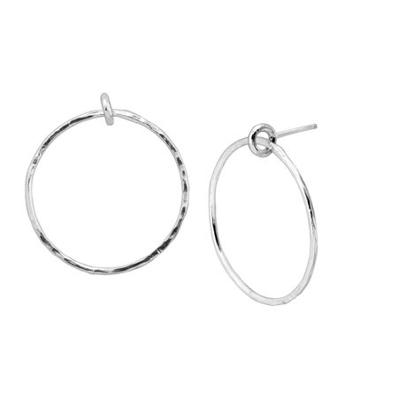 Silpada Eternal Weekend Drop Hoop Earrings In Sterling Silver Eternal Weekend Earrings