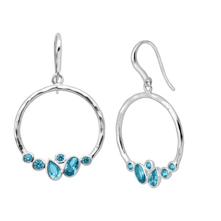 Silpada Blue Valley Natural Aquamarine Drop Earrings In Sterling Blue Valley Earrings