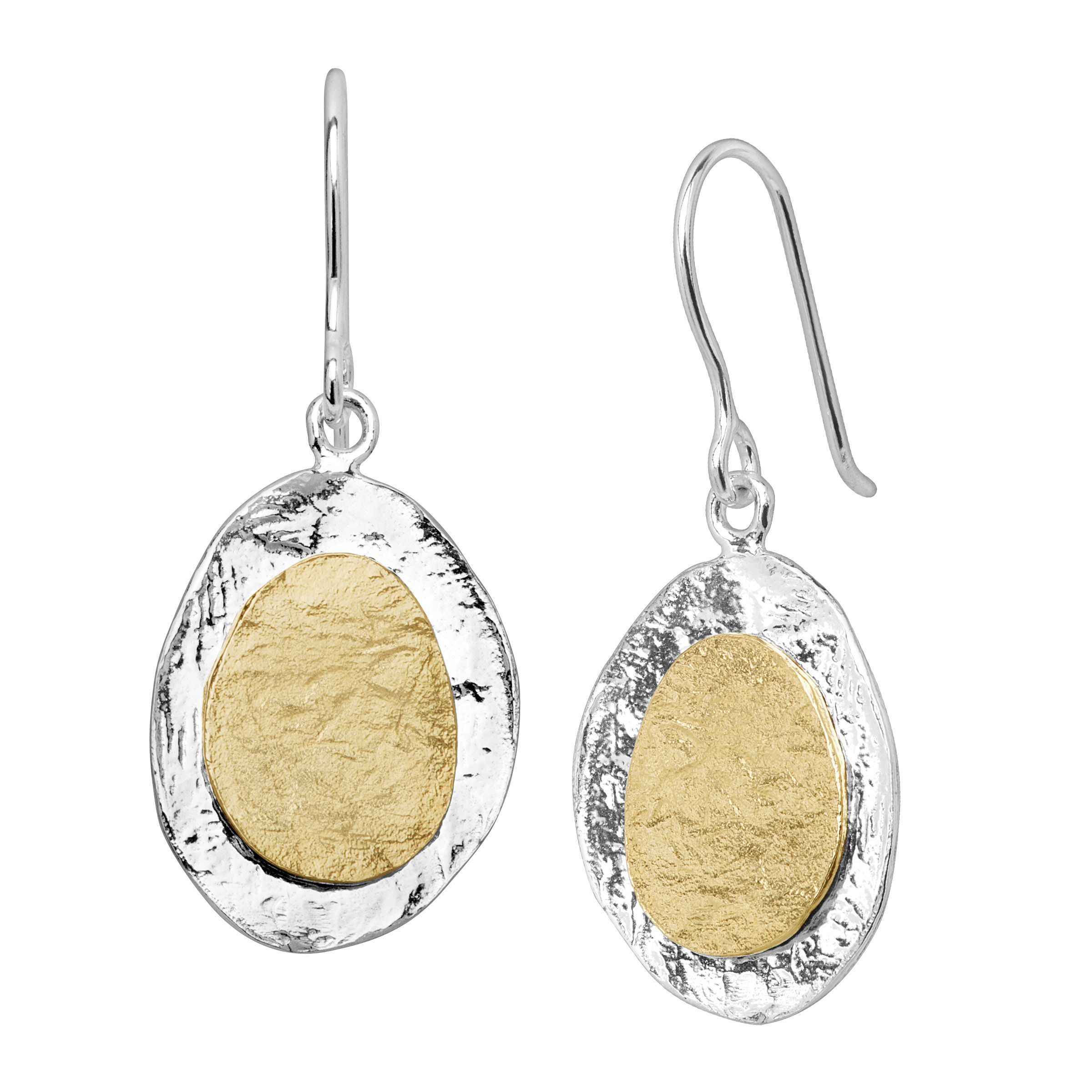 Silpada 'Loess Landing' TwoTone Drop Earrings, Sterling