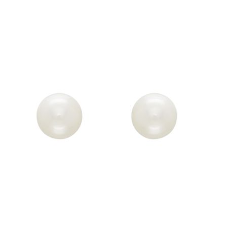 Honora 7 5 Mm Freshwater Pearl Stud Earrings In Sterling Silver 7 5 Mm Pearl Stud Earrings