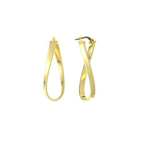Subtle Twist Earrings 14k Yellow Gold Earring Subtle Twist Earrings 14k Yellow Gold Earring
