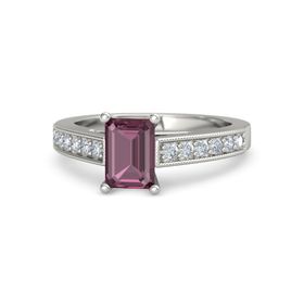 Emerald-Cut Flora Ring (7mm gem)