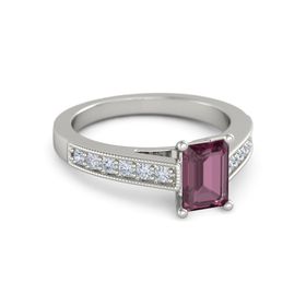 Emerald-Cut Flora Ring (7mm gem)