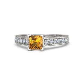 Princess-Cut Flora Ring (5mm gem)