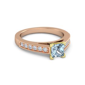 Princess-Cut Flora Ring (5mm gem)