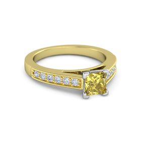 Princess-Cut Flora Ring (5mm gem)