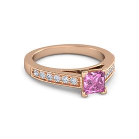 Princess-Cut Flora Ring (5mm gem)