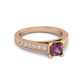 Princess-Cut Flora Ring (5mm gem)