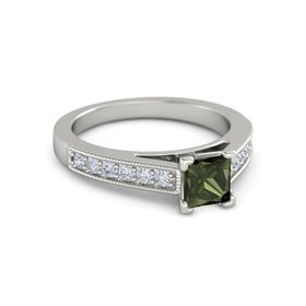 Princess-Cut Flora Ring (5mm gem)