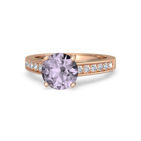 Round-Cut Flora Ring (8mm gem)
