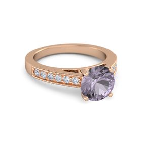 Round-Cut Flora Ring (8mm gem)