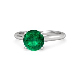 Ivy Round-Cut Ring (8mm gem)