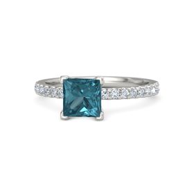 Princess-Cut Lara Ring (6mm gem)