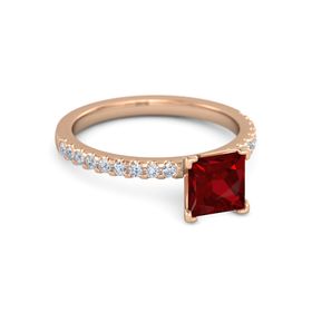 Princess-Cut Lara Ring (6mm gem)