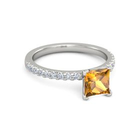 Princess-Cut Lara Ring (6mm gem)