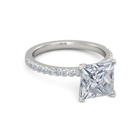 Princess-Cut Lara Ring (8mm gem)