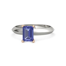 Emerald-Cut Lisa Ring (7mm gem)