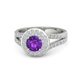 Purple Gemstone Engagement Rings Gemvara Norah Ring