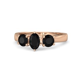 Rose Gold Black Onyx Rings Gemvara