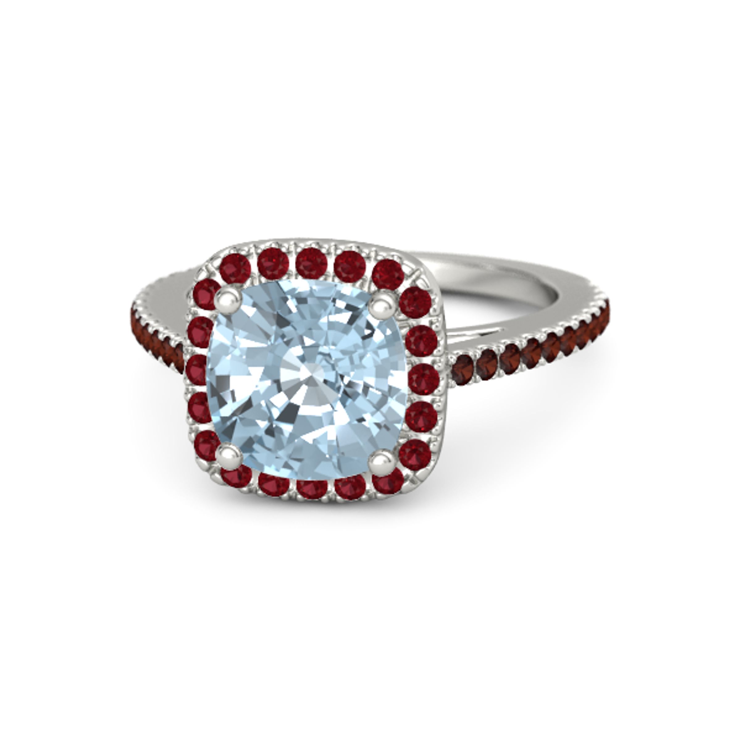 Garnet And Aquamarine Ring 2025
